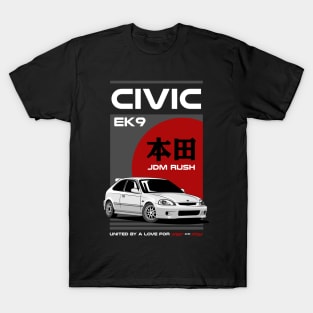 Civic Type R EK9 Drift Car T-Shirt